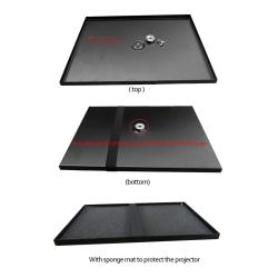 T3-B metal projector tray speaker tray 39x29cm with 1/4 inch screw 3/8