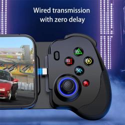 N01 Wired Stretching Gamepad Controller Type c For Android i15 Mobile 