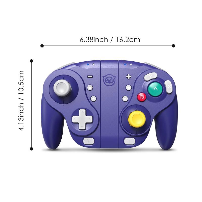 NYXI Wizard Hall Joystick Wireless Game Controller Purple Gamepad with