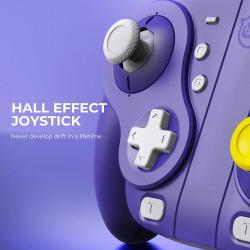 NYXI Wizard Hall Joystick Wireless Game Controller Purple Gamepad with
