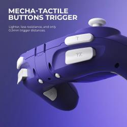 NYXI Wizard Hall Joystick Wireless Game Controller Purple Gamepad with