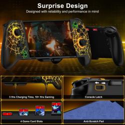 DinoFire Gamepad For Nintendo Switch controller Handheld Mode Ergonomi