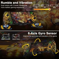 DinoFire Gamepad For Nintendo Switch controller Handheld Mode Ergonomi