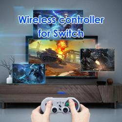 Wireless Gamepad for Nintendo Switch PC with Dual Motor Vibration Turb