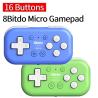 8BitDo Micro Bluetooth Gamepad Mini Controller Support for 2D Games Handheld Console for Mac OS/Android/PC/Raspberry Pi/Switch