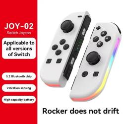 BT 5.2 Joy Controller RGB LED Switch L/R Joypad for Nintendo Switch/Li