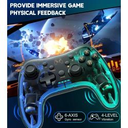 BEBONCOOL RGB Pro Controller Compatible with Nintendo Switch Lite/Swit