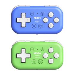 2025 8Bitdo Micro Gamepad Pocket Controller Designed for 2D Games Blue