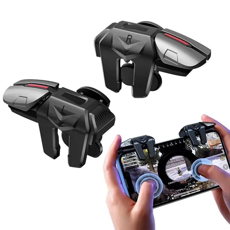 Mobile Game Trigger For PUBG Phone Gaming Controller 6 Finger Trigger 
