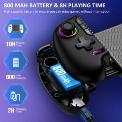 DinoFire Cell Phone Gamepad Joystick for iPhone Android Control Blueto