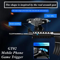 2pcs Gt02 Game Trigger Compatible For Pubg Aim Shooting Button Control