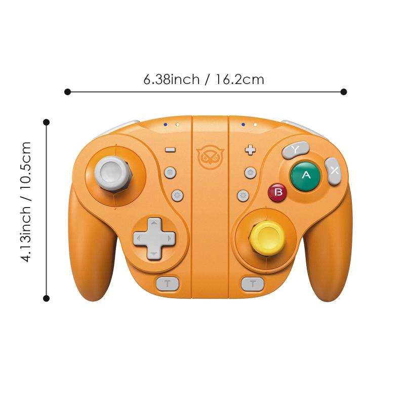 NYXI Wizard Hall Joystick Wireless Game Controller Orange Gamepad with