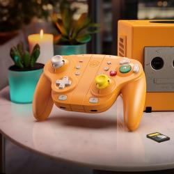 NYXI Wizard Hall Joystick Wireless Game Controller Orange Gamepad with