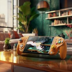NYXI Wizard Hall Joystick Wireless Game Controller Orange Gamepad with