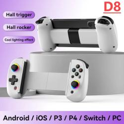 D8 Telescopic Mobile Gaming Controller RGB Light Mobile Phone Gamepad 
