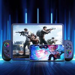 D8 Telescopic Mobile Gaming Controller RGB Light Mobile Phone Gamepad 