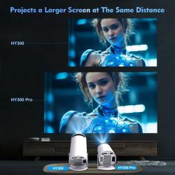 Projector HY300 Pro 4K Android 11 Projector 4K 1280*720P Wifi6 260 ANS