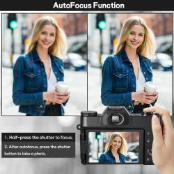 Compact Digital Photography Camera 4K WIFI Webcam Retro Vlog Recorder 