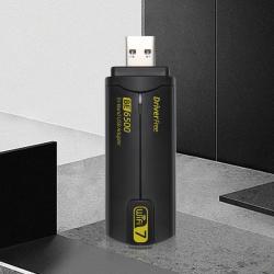 6500Mbps WiFi 7 USB WiFi Adapter Wireless Network Card Dual Antennas B