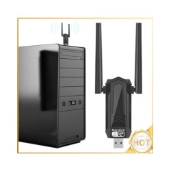 AC1300Mbps USB WiFi Card High Gain Antenna Dual Band 2.4/5Ghz Wlan Tra