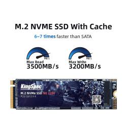 KingSpec 2TB M.2 SSD with Dram M2 PCIe NVME 2T Solid State Drive Cache