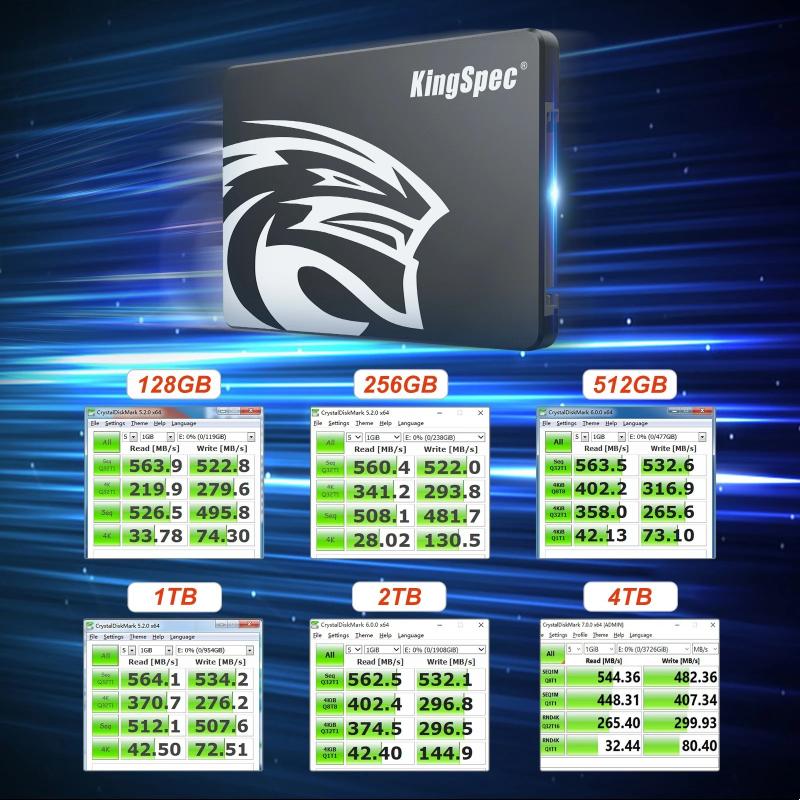 KingSpec Hdd 2.5 SATA3 SSD 120gb 240gb 480gb 128GB 256G 1TB 2TB 4TB In