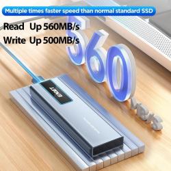 Eaget 10Gbps Portable External SSD External Solid Hard Drive 1TB 2TB U