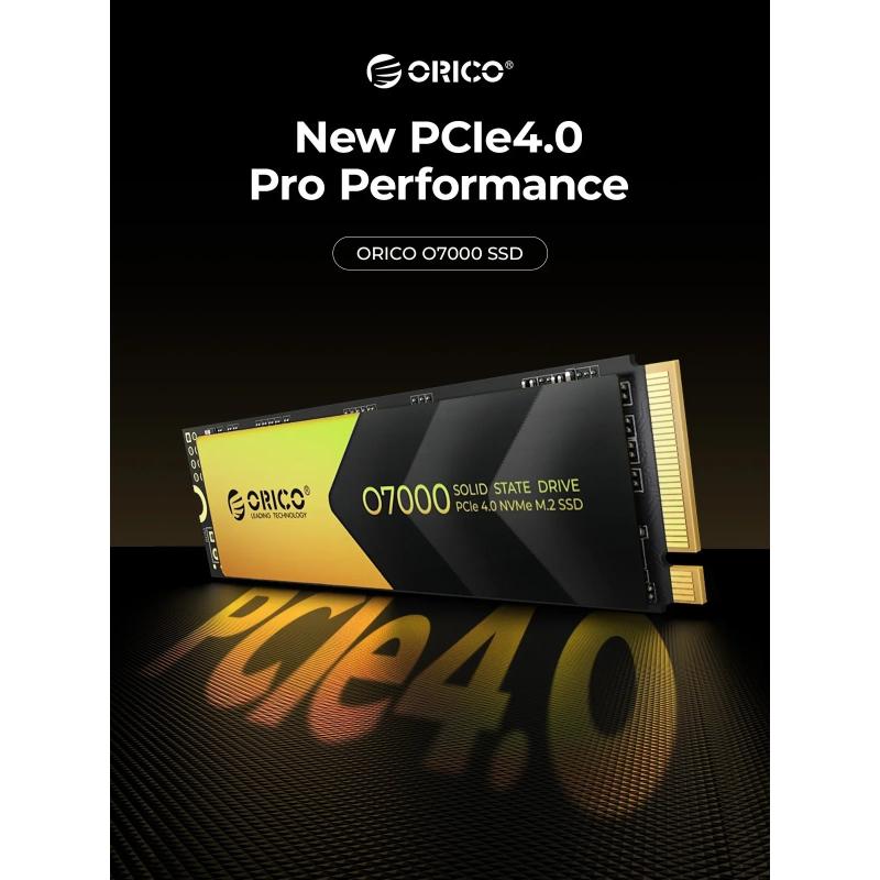 ORICO 2TB NVMe SSD PCIe 4.0 Up to 7400MB/s, M.2 SSD 2280 PCIe 4.0X4 In