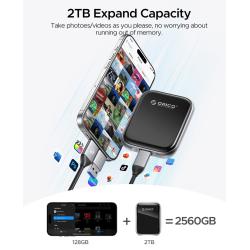 ORICO 2TB Portable SSD Up to 2000MB/s External Solid State Drive, USB 