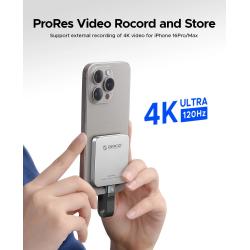 ORICO K20Mini Magnetic External SSD for iPhone 16 15 Pro/Max ProRes 20