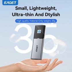 Eaget Fingerprint Encryption Portable SSD 1TB 2TB USB3.2 Type C Solid 
