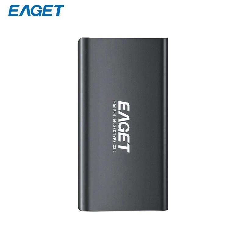 Eaget NVMe External SSD 256GB 1TB Hard Drive 5Gbs Type C USB 3.2 RGB P