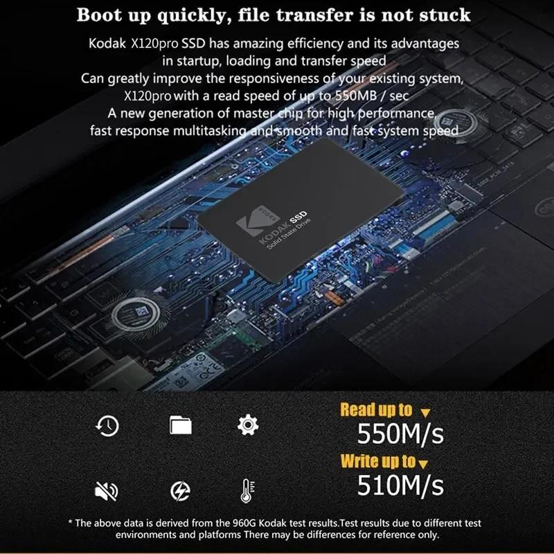 Kodak X120 PRO SSD Hard Disk Drive 128GB 256GB 512GB 1TB Hdd 2.5 SATA3