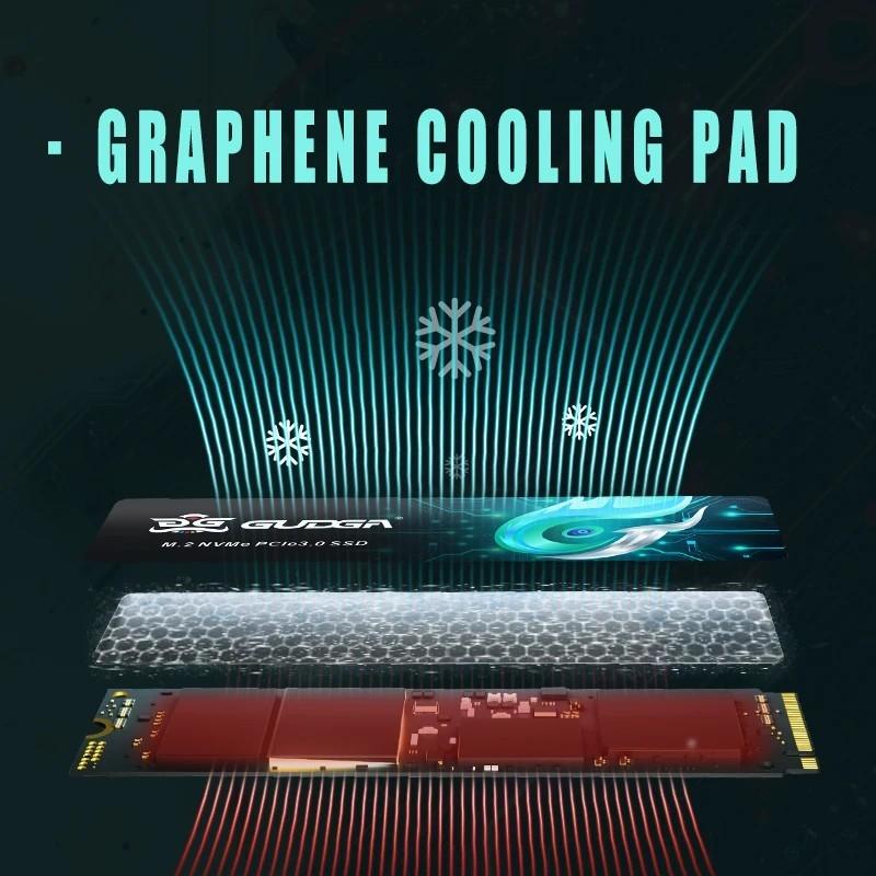 GUDGA PCIe3.0 512GB 1TB 2TB SSD 3000MB/S 3D NAND TLC Internal Solid St