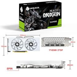 MOUGOL Radeon RX580 8G Graphics Card GDDR5 Memory AMD Gaming Card PCIE