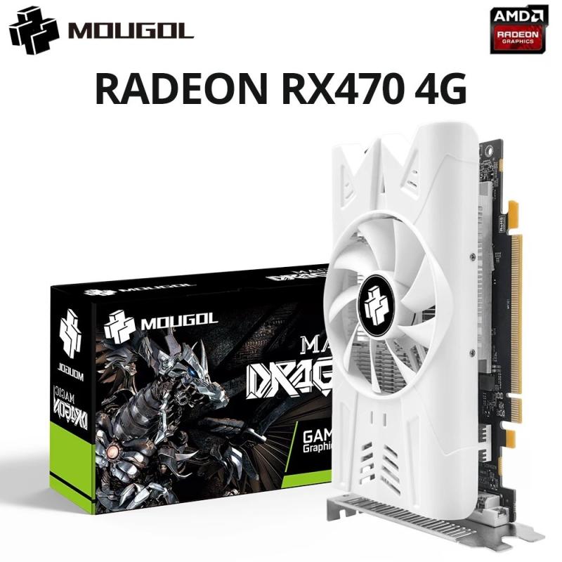 MOUGOL AMD Radeon RX470 4G Graphics Card GDDR5 Memory 256Bit PCIE3.0x1