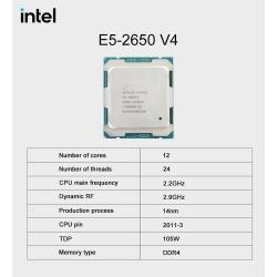 MOUGOL New X99 Motherboard Set with Intel Xeon E5 2650 V4 CPU & Dual-c
