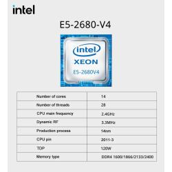 MOUGOL X99 Gaming Motherboard Kit with Intel Xeon E5 2680 V4 & DDR4 8G