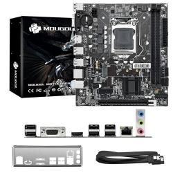 MOUGOL H61M Gaming Motherboard M.2 NVME PCIEx16 DVI Supports Dual-chan