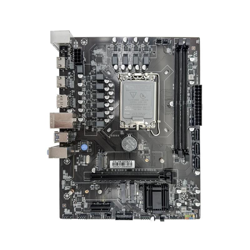 MOUGOL H610M Gaming Motherboard HDMI DP DDR4 LGA1700 Supports Intel 12