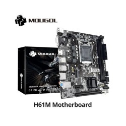 MOUGOL H61M Gaming Motherboard M.2 NVME PCIEx16 DVI Supports Dual-chan