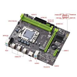 Qiyida X79 Motherboard set E5 2420V2 2*8GB16GB DDR3 memory combo kit s