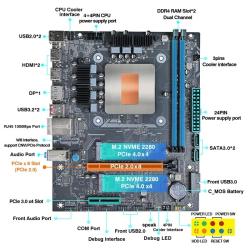 DIY Gaming Computer Motherboard with Onboard CPU 13th Core Interpose K