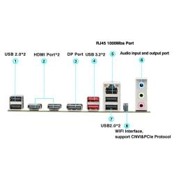 DIY Gaming Computer Motherboard with Onboard CPU 13th Core Interpose K