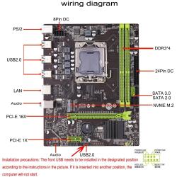 Qiyida X79 motherboard Set with Xeon LGA 1356 E5 2430 Cpu DDR3 8GB pc3