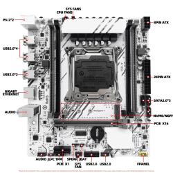 ZSUS X99-W Motherboard Set Kit With LGA2011-3 Xeon E5 2666 V3 CPU DDR4