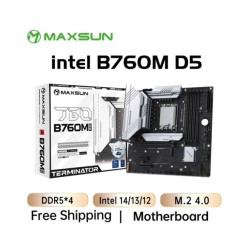MAXSUN Gaming Mainboard B760M D5 Motherboard support Intel 14 13 12th 