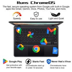 acer 311 Chromebook Laptop, 11.6'' HD Display, 4GB LPDDR4 RAM, 64GB EM