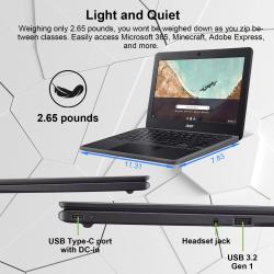 acer 311 Chromebook Laptop, 11.6'' HD Display, 4GB LPDDR4 RAM, 64GB EM