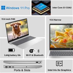 HP Newest 15.6'' FHD Business Laptop, Inter Core i5-1334UBeats i7-9750